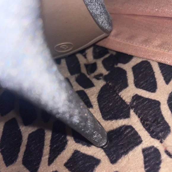 Velvet gray/silver/pewter with a Gray satin ribbon lace up high pump booty. - Picture 12 of 14